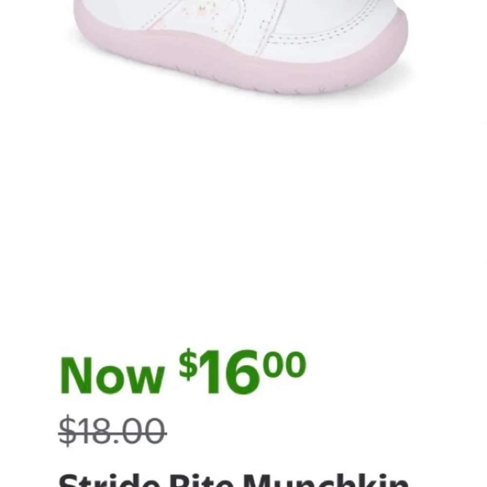 Stride Rite Baby Shoes - White, Pink, Gold- bundle bin d d33 - Picture 4 of 4